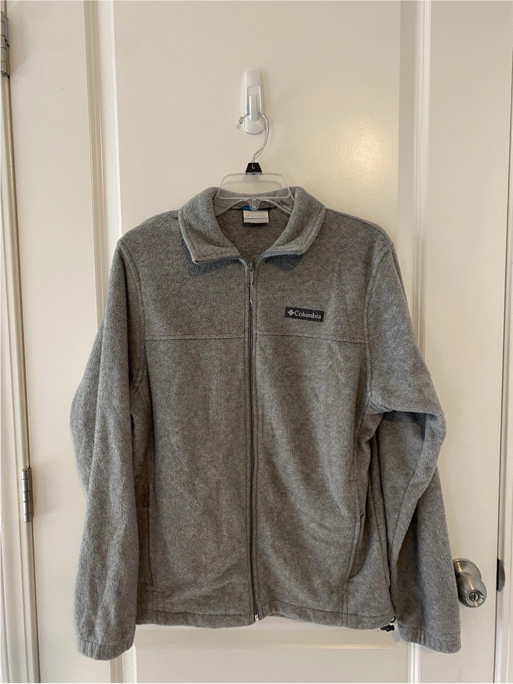 Columbia Men's Full-Zip Fleece Jacket - Gray Size Small